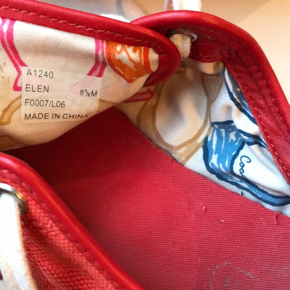 Coach Elen Red sneakers - Picture 9 of 9